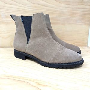 Toms Cleo Ankle Boots, Women's Size  9.5 M, Taupe Grey MSRP $140 EU 41 Chukka